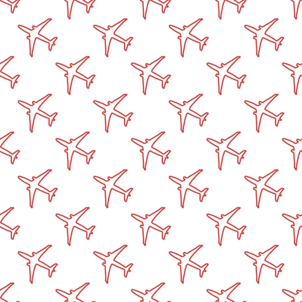 Uçaklar ile Seamless modeli. Tasarım poster ya da baskı için.