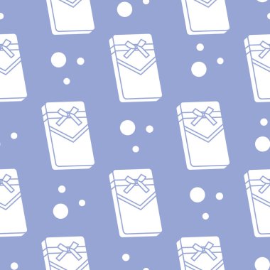 Hediye kutuları ile Seamless modeli sargılı şerit ve yay ile.