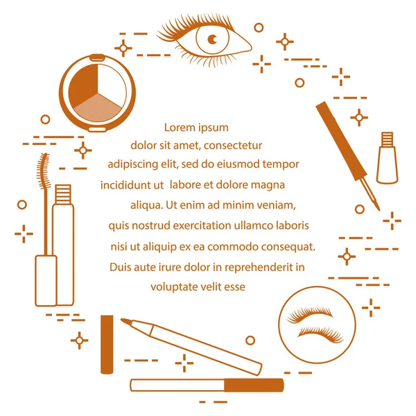Göz makyajı. Dekoratif kozmetik. Glamour moda moda stil.