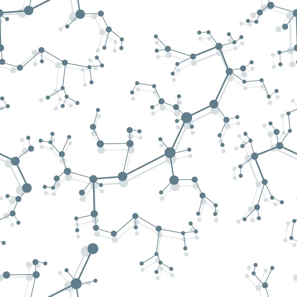 Moleküller ve iletişim yapıları ile Seamless modeli. Bilimsel kavram. Tıp, kimya, Fen arka plan.