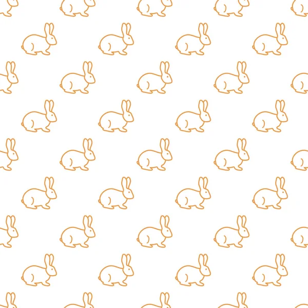 Sorunsuz tavşan deseni. Paskalya tatili. Komik tavşan