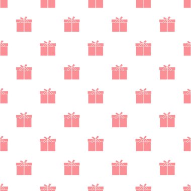 Hediye kutuları ile Seamless modeli sargılı şerit ve yay ile.