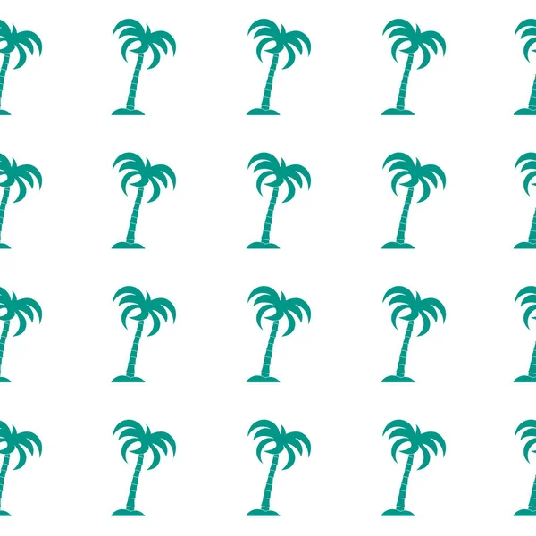 Seamless Pattern Palm Trees Design Postcard Invitation Banner — Stock Vector