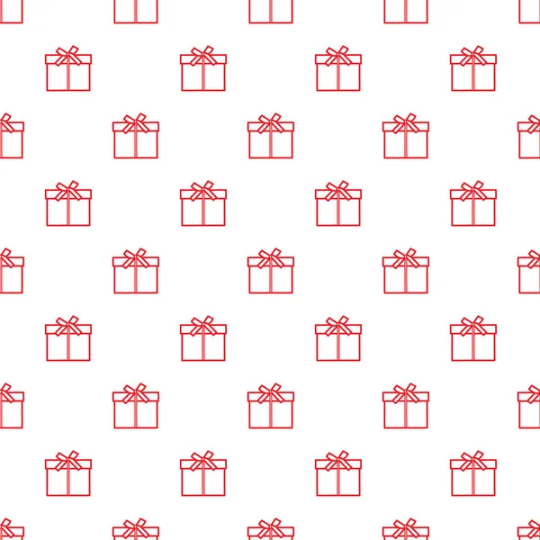 Hediye kutuları ile Seamless modeli sargılı şerit ve yay ile.