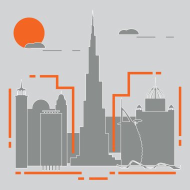 Bina ve gökdelenler. Şehir Manzaralı. Mimarisi. Seyahat ve eğlence.