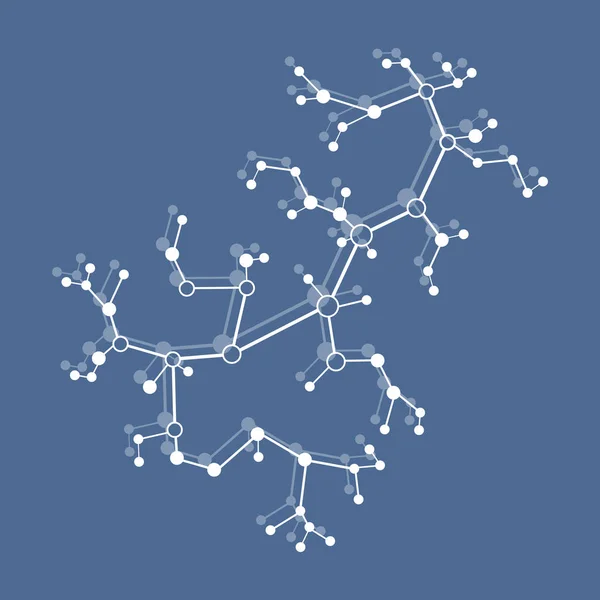 Structure Molecule Communication Scientific Concept Medical Chemistry Science — Stock Vector