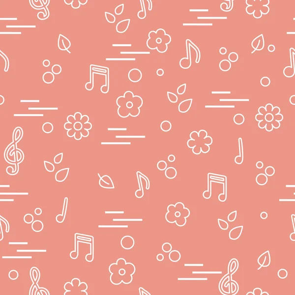 Dikişsiz desen notlar, çiçekler, yapraklar. Şablon tasarım, kumaş, yazdırma.