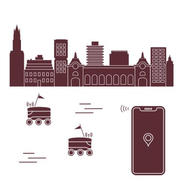 Şehrin bir robot ile teslim. Hızlı ve uygun nakliye. Ücretsiz teslimat.