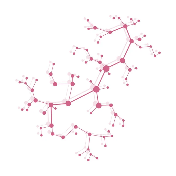 Struktur Des Moleküls Und Der Kommunikation Wissenschaftliches Konzept Medizin Chemie — Stockvektor