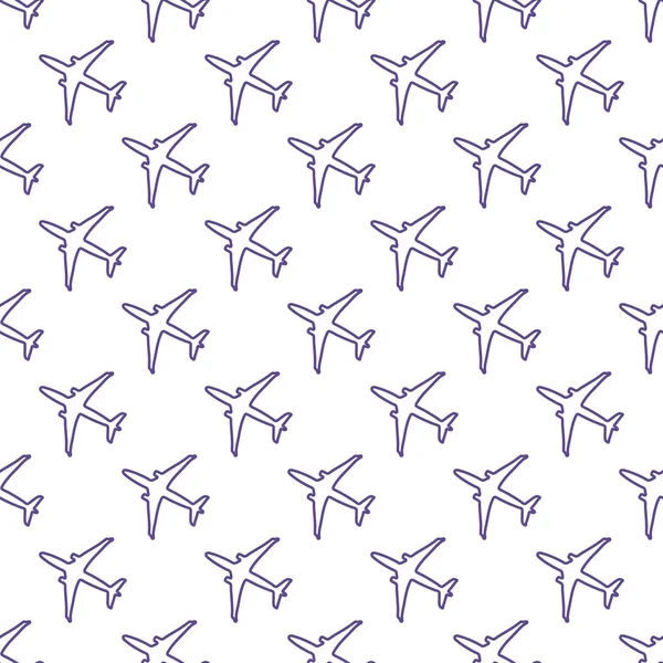 Uçaklar ile Seamless modeli. Tasarım poster ya da baskı için.