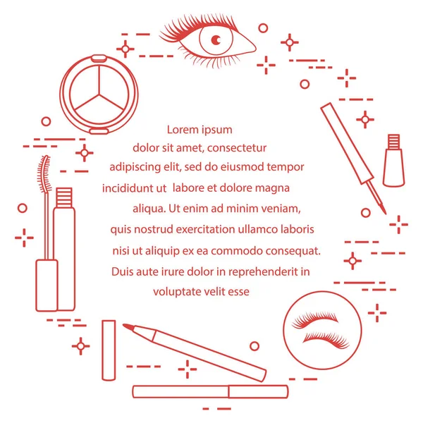 Göz makyajı. Dekoratif kozmetik. Glamour moda moda stil.