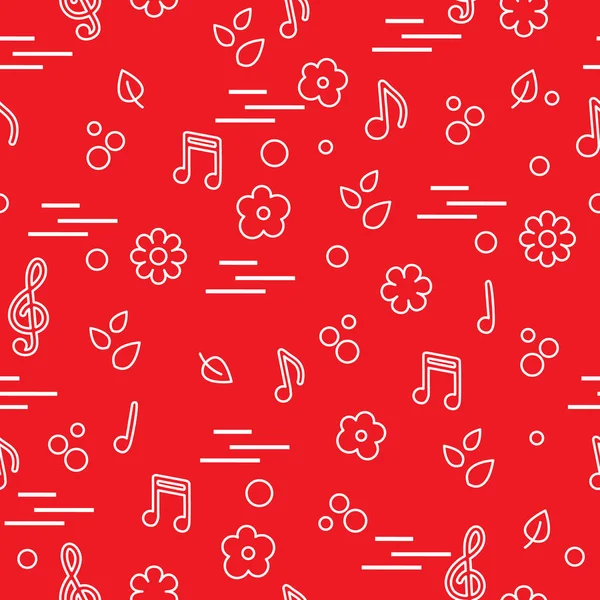 Dikişsiz desen notlar, çiçekler, yapraklar. Şablon tasarım, kumaş, yazdırma.