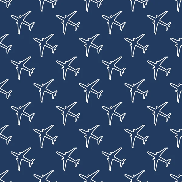Uçaklar ile Seamless modeli. Tasarım poster ya da baskı için.