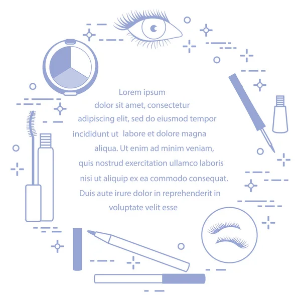 Göz makyajı. Dekoratif kozmetik. Glamour moda moda stil.