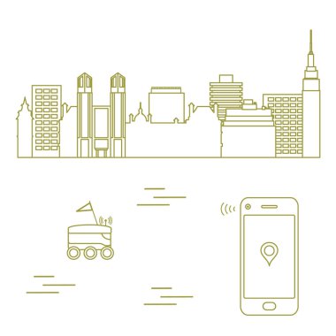 Şehrin bir robot ile teslim. Hızlı ve uygun nakliye. Ücretsiz teslimat.