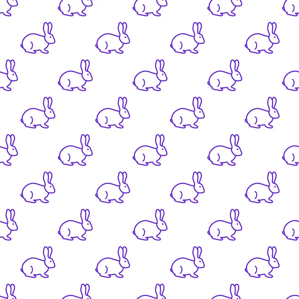 Sorunsuz tavşan deseni. Paskalya tatili. Komik tavşan
