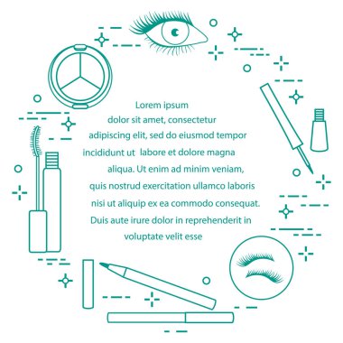 Göz makyajı. Dekoratif kozmetik. Glamour moda moda stil.