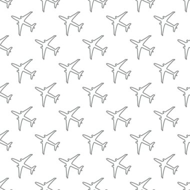 Uçaklar ile Seamless modeli. Tasarım poster ya da baskı için.