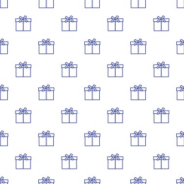 Hediye kutuları ile Seamless modeli sargılı şerit ve yay ile.