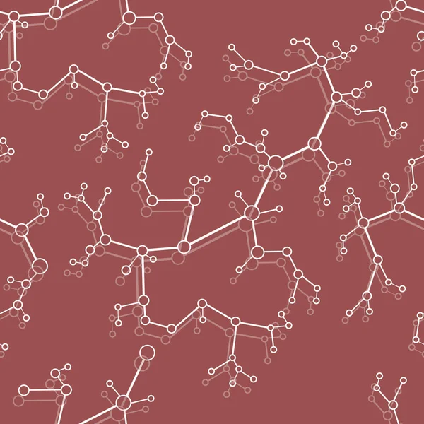 Безшовний Візерунок Структурами Молекул Комунікацій Наукова Концепція Медичний Хімічний Науковий — стоковий вектор