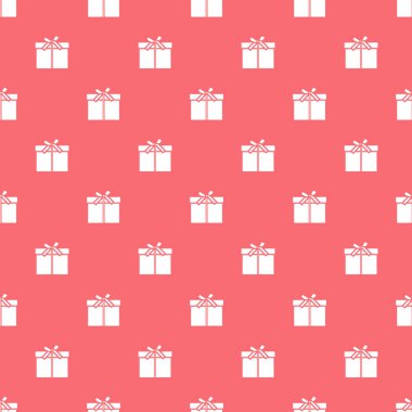 Hediye kutuları ile Seamless modeli sargılı şerit ve yay ile.