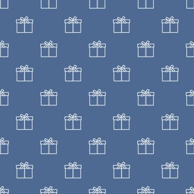 Hediye kutuları ile Seamless modeli sargılı şerit ve yay ile.