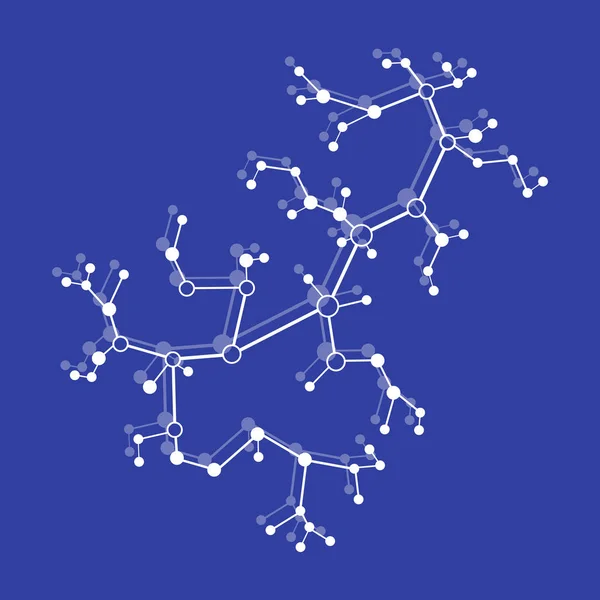 Estructura Molécula Comunicación Concepto Científico Medicina Química Ciencia — Archivo Imágenes Vectoriales