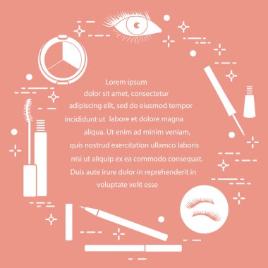 Göz makyajı. Dekoratif kozmetik. Glamour moda moda stil.