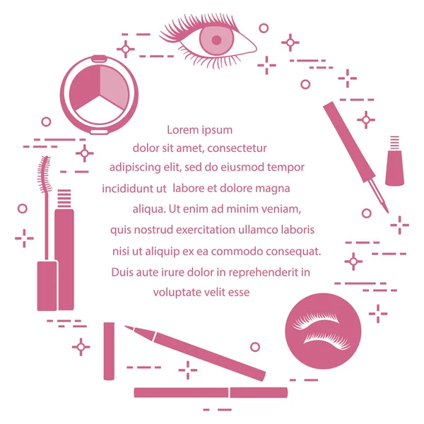 Göz makyajı. Dekoratif kozmetik. Glamour moda moda stil.