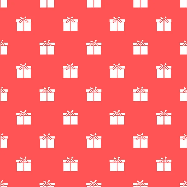 Безшовний Візерунок Подарунковими Коробками Перев Язаний Стрічками Бантом — стоковий вектор