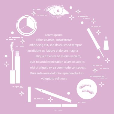 Göz makyajı. Dekoratif kozmetik. Glamour moda moda stil.