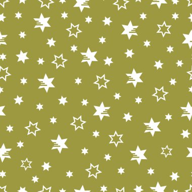 Yıldız ile Seamless modeli. Noel ve yeni yıl 2019 arka plan. Ambalaj Kağıt, kumaş ve diğer yazdırma için tasarım.