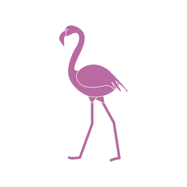Vectorillustratie Met Flamingo Vogel Ontwerp Voor Poster Afdrukken — Stockvector