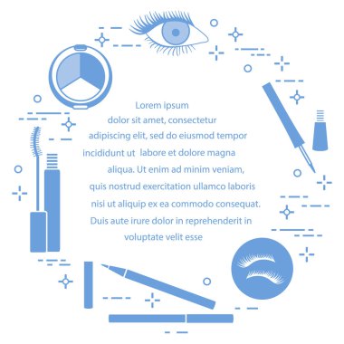 Göz makyajı. Dekoratif kozmetik. Glamour moda moda stil.