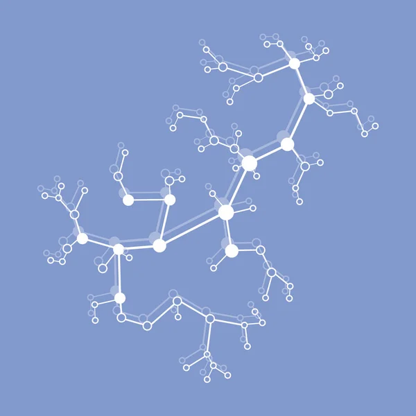 Struktura Molekuly Komunikace Vědecké Koncepce Lékařství Chemie Věda — Stockový vektor