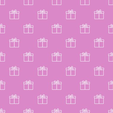 Hediye kutuları ile Seamless modeli sargılı şerit ve yay ile.