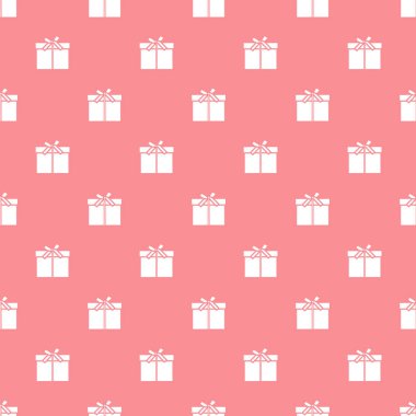 Hediye kutuları ile Seamless modeli sargılı şerit ve yay ile.