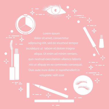 Göz makyajı. Dekoratif kozmetik. Glamour moda moda stil.