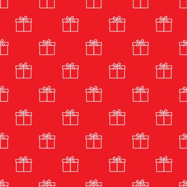 Hediye kutuları ile Seamless modeli sargılı şerit ve yay ile.