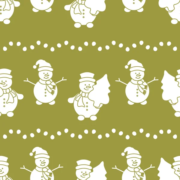 Новым 2019 Годом Рождеством Монет Векторная Иллюстрация Снеговиком Елкой Дизайн — стоковый вектор