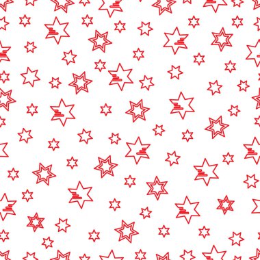 Yıldız ile Seamless modeli. Noel ve yeni yıl 2019 arka plan. Ambalaj Kağıt, kumaş ve diğer yazdırma için tasarım.