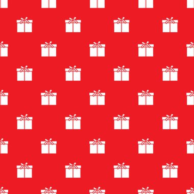 Hediye kutuları ile Seamless modeli sargılı şerit ve yay ile.