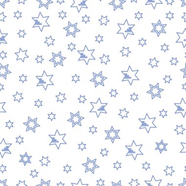 Yıldız ile Seamless modeli. Noel ve yeni yıl 2019 arka plan. Ambalaj Kağıt, kumaş ve diğer yazdırma için tasarım.