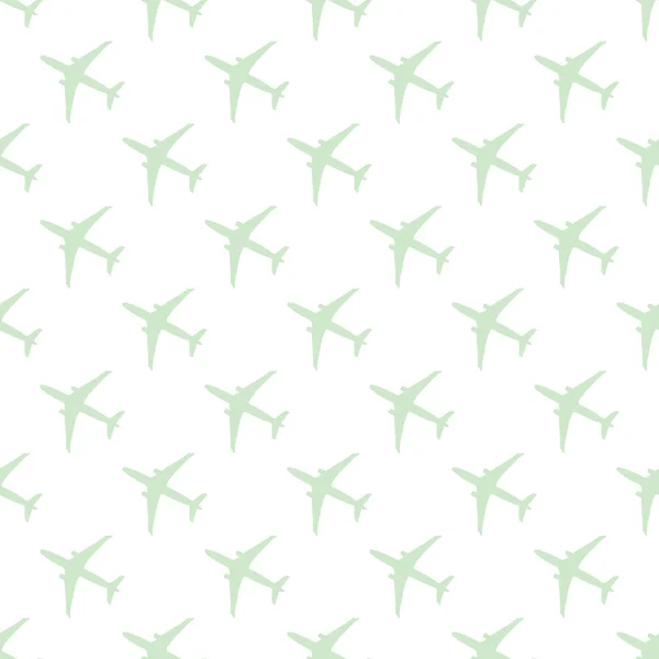 Бесшовный Рисунок Самолетами Дизайн Плаката Печати — стоковый вектор