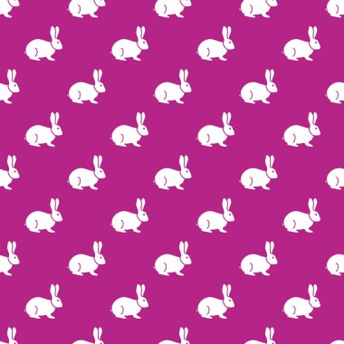 Sorunsuz tavşan deseni. Paskalya tatili. Komik tavşan