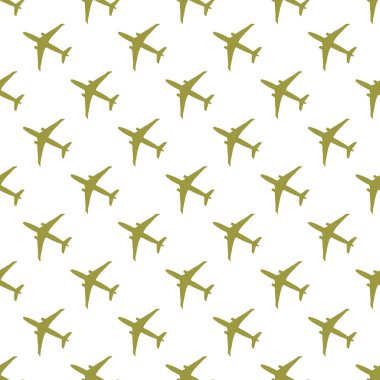 Uçaklar ile Seamless modeli. Tasarım poster ya da baskı için.