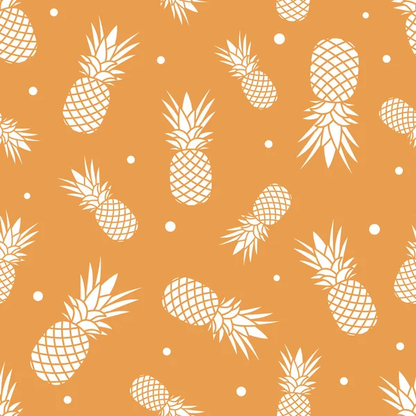 Ananas ile Seamless modeli. Tropikal meyve. Yaz arka plan.