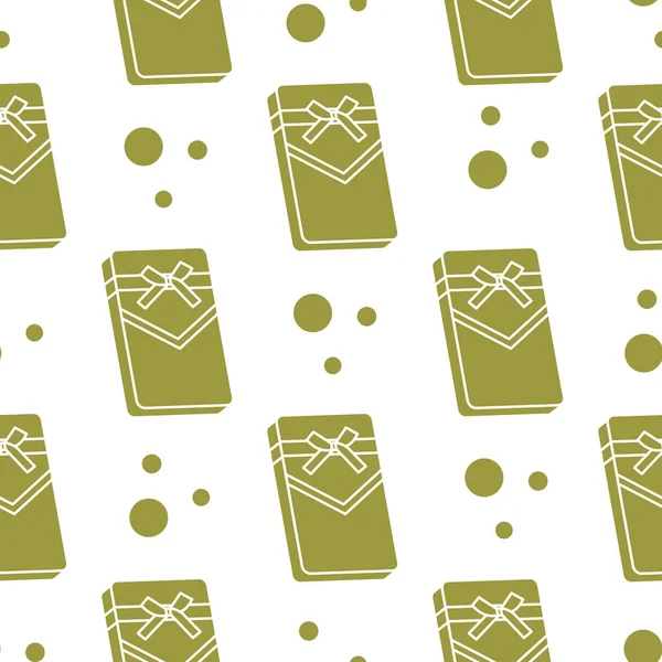 Hediye kutuları ile Seamless modeli sargılı şerit ve yay ile.