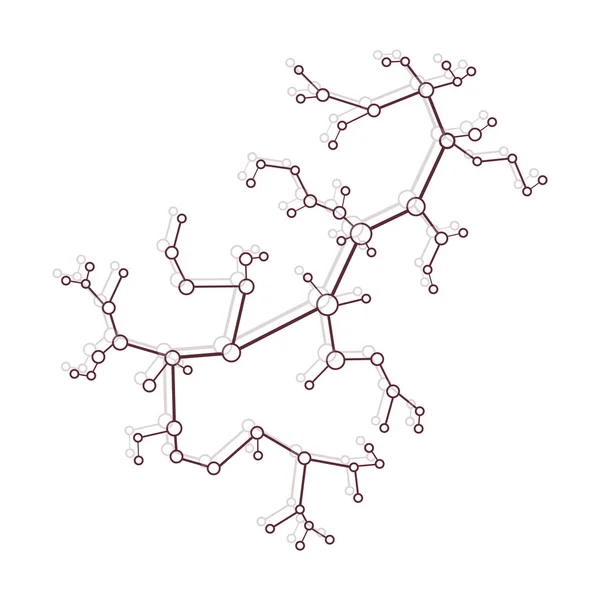 Estructura Molécula Comunicación Concepto Científico Medicina Química Ciencia — Vector de stock