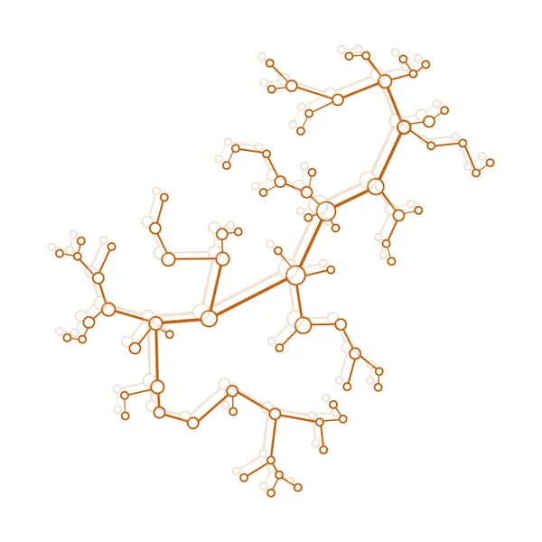 Структура Молекули Комунікації Наукова Концепція Медицина Хімія Наука — стоковий вектор